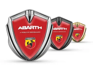 Fiat Abarth Emblem Metall Abzeichen Renn Look Glanz Finish